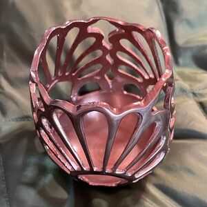 NWT Anthropologie Rose Gold Candle Holder - votive holder
